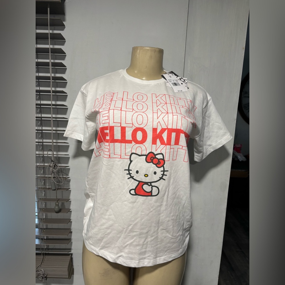 Hello Kitty White and Pink Kids Tee